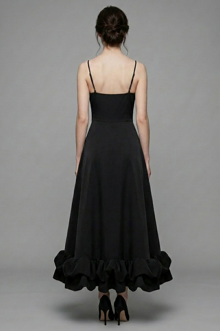 Percival Ruffle A-Line Gown