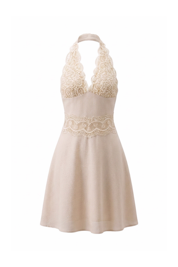 Alessa Backless Halter Dress