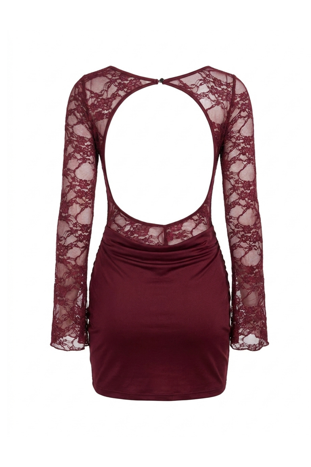 Angela Backless Lace Mini Dress