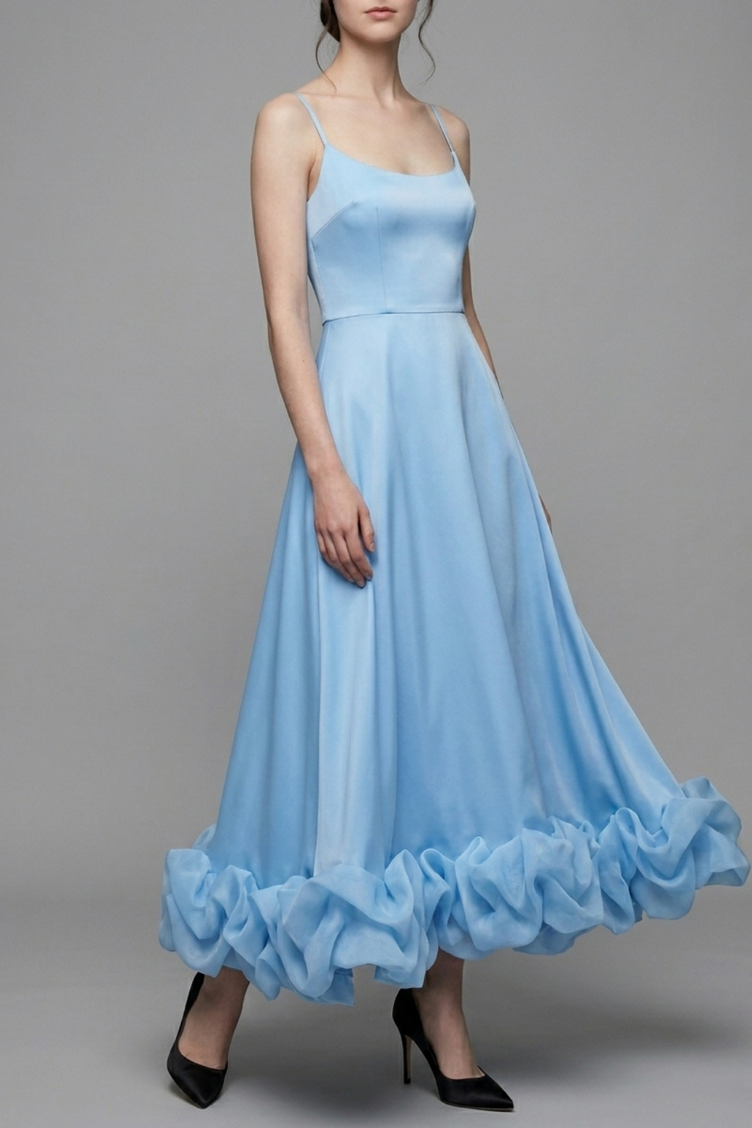 Percival Ruffle A-Line Gown