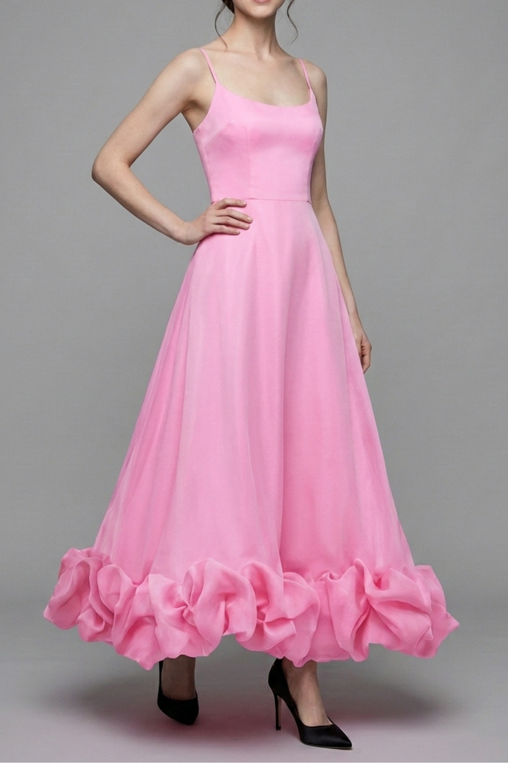 Percival Ruffle A-Line Gown