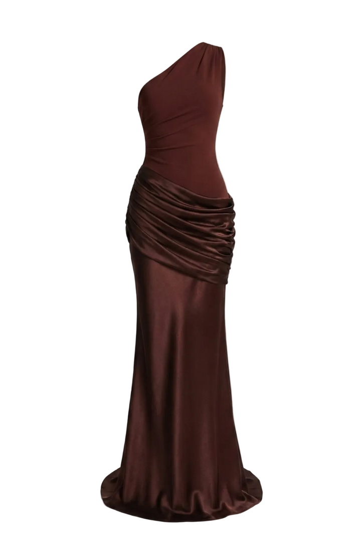 Janet One Shoulder Flowing Maxi Dress