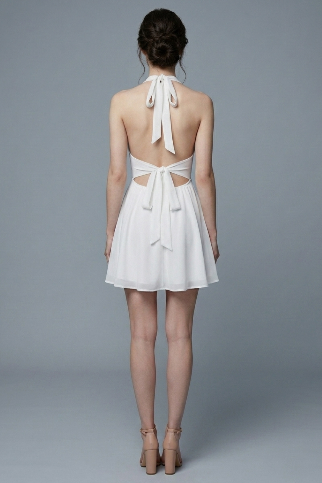 Elenor Wrap Tie Mini Dress