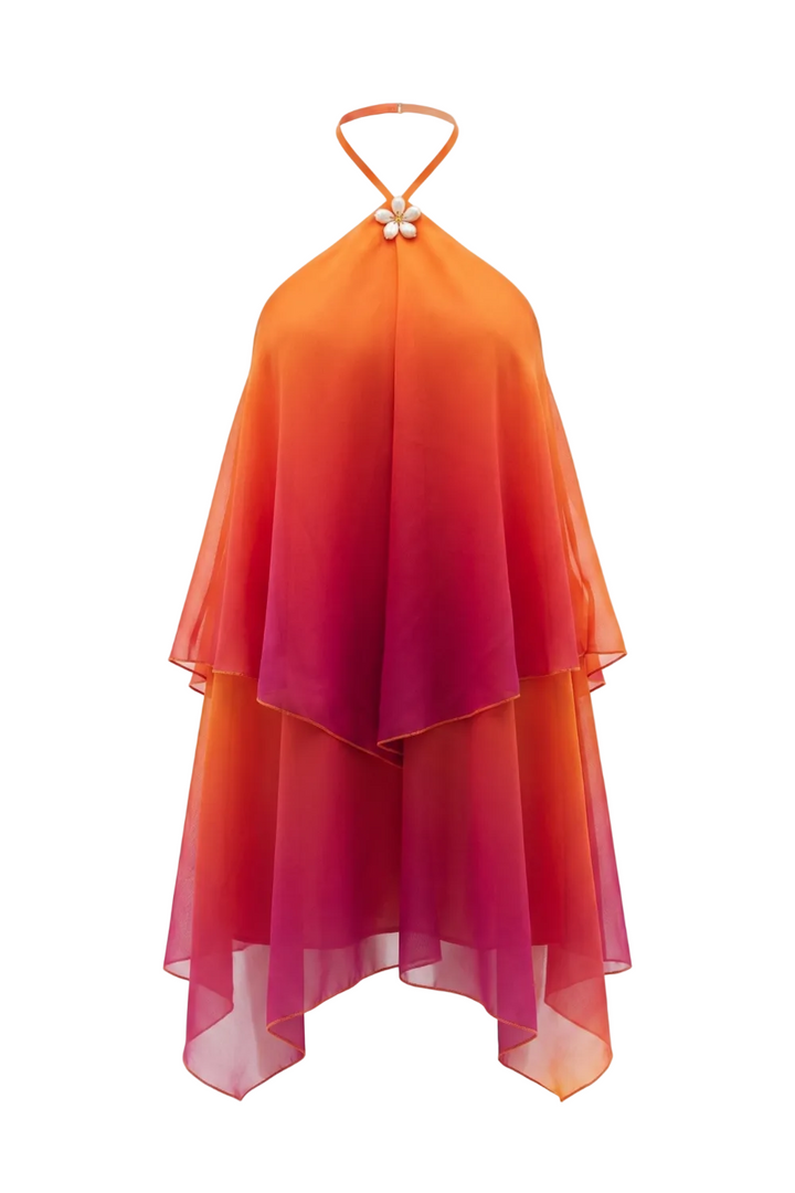 Stella Twin Flame Halter Open Back Mini Dress