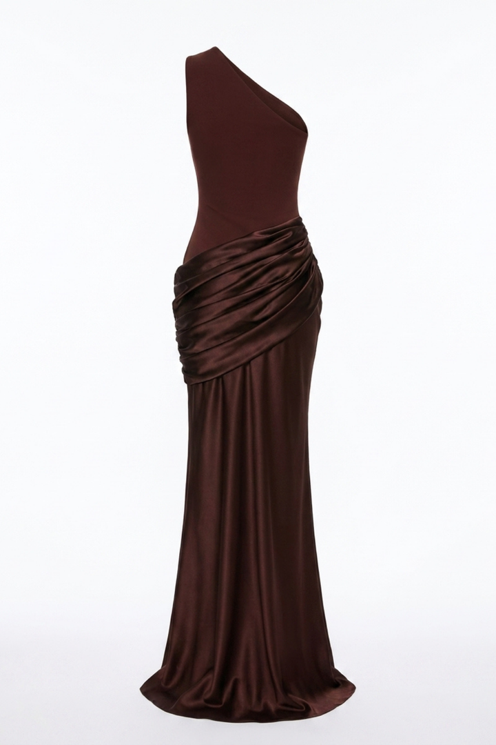 Janet One Shoulder Flowing Maxi Dress