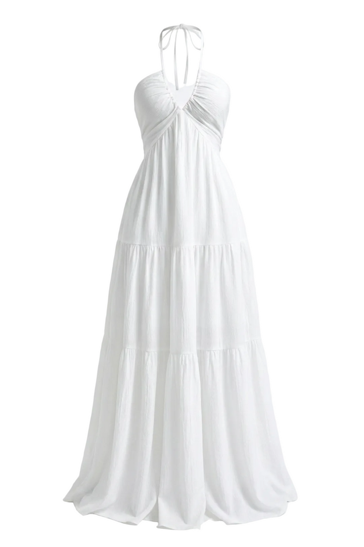 Liora Flowing Halter Maxi Dress