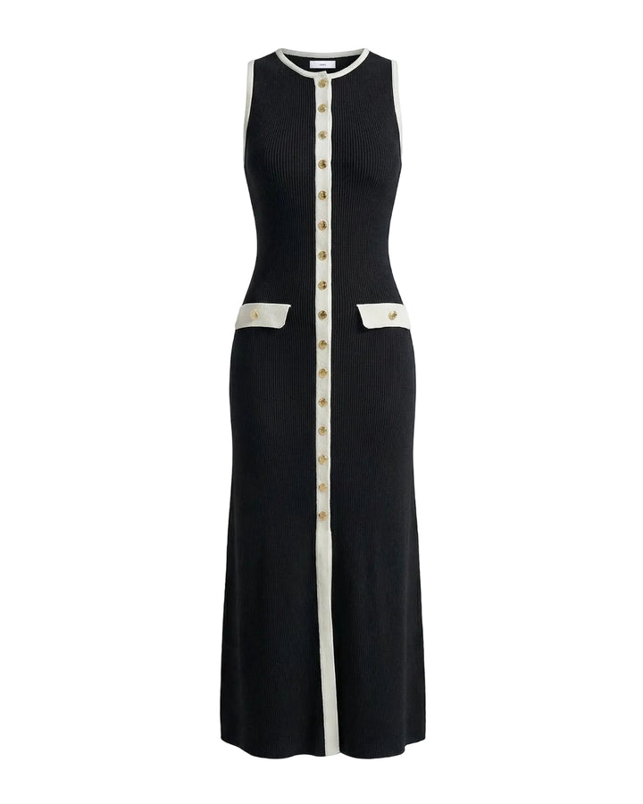 Georgia Button Front Knit Maxi Dress