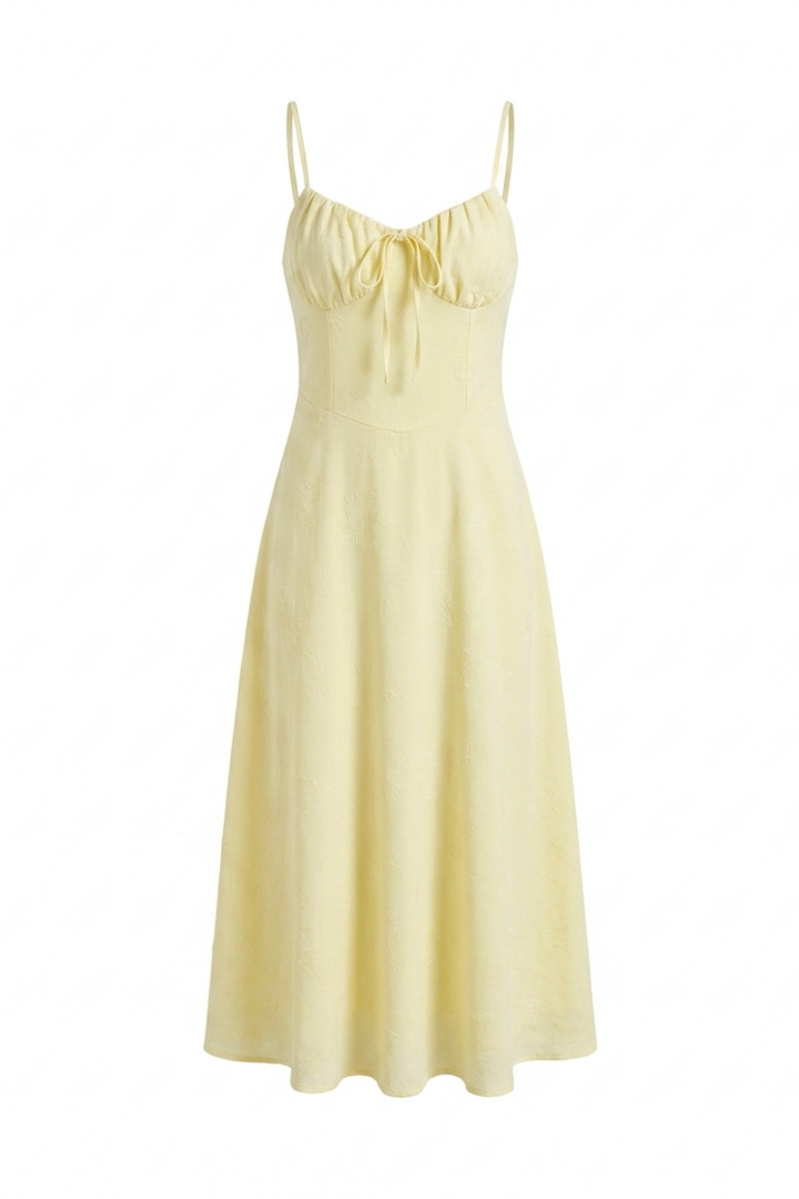 Celine Lace Up Backless A-Line Dress