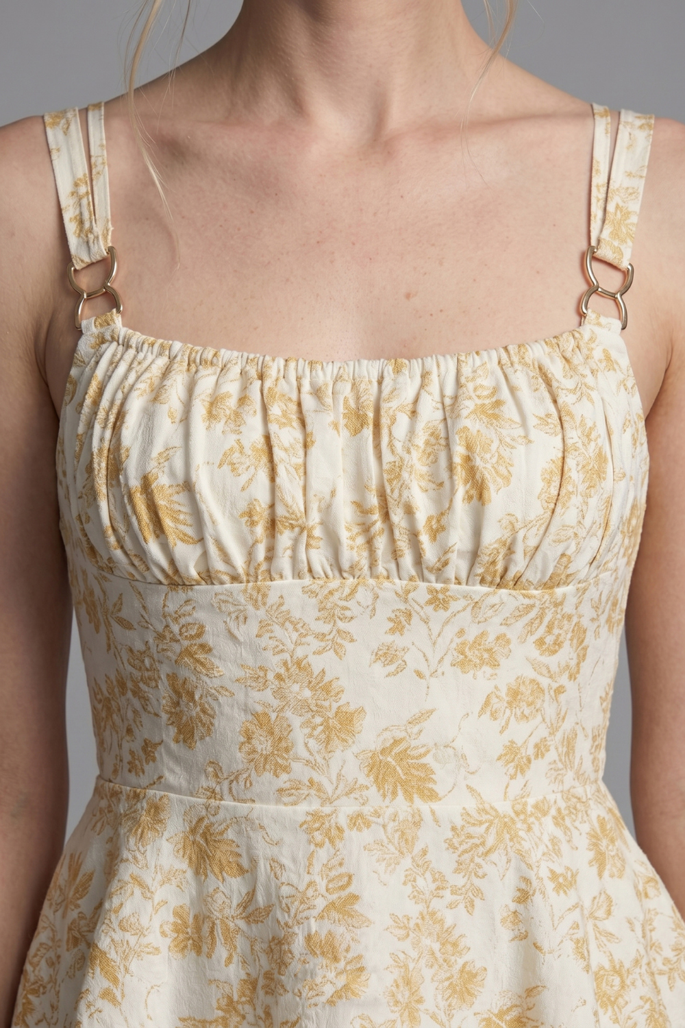 Cynthia Provence Bloom Tiered Floral Midi Dress