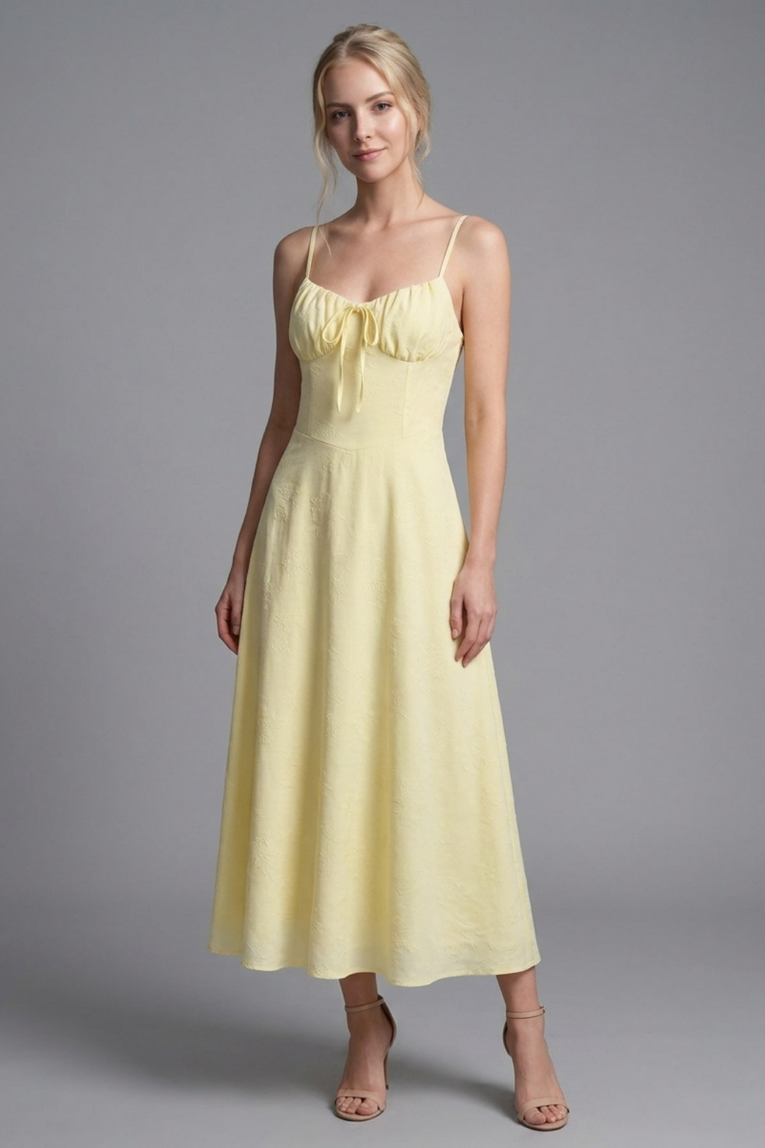 Celine Lace Up Backless A-Line Dress