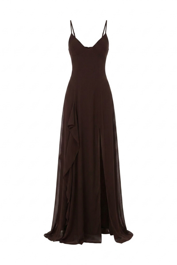 Summer Solstice Maxi Dress Chocolate
