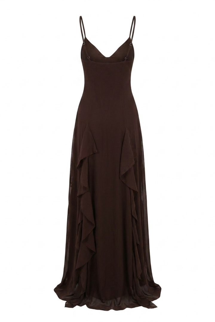 Summer Solstice Maxi Dress Chocolate