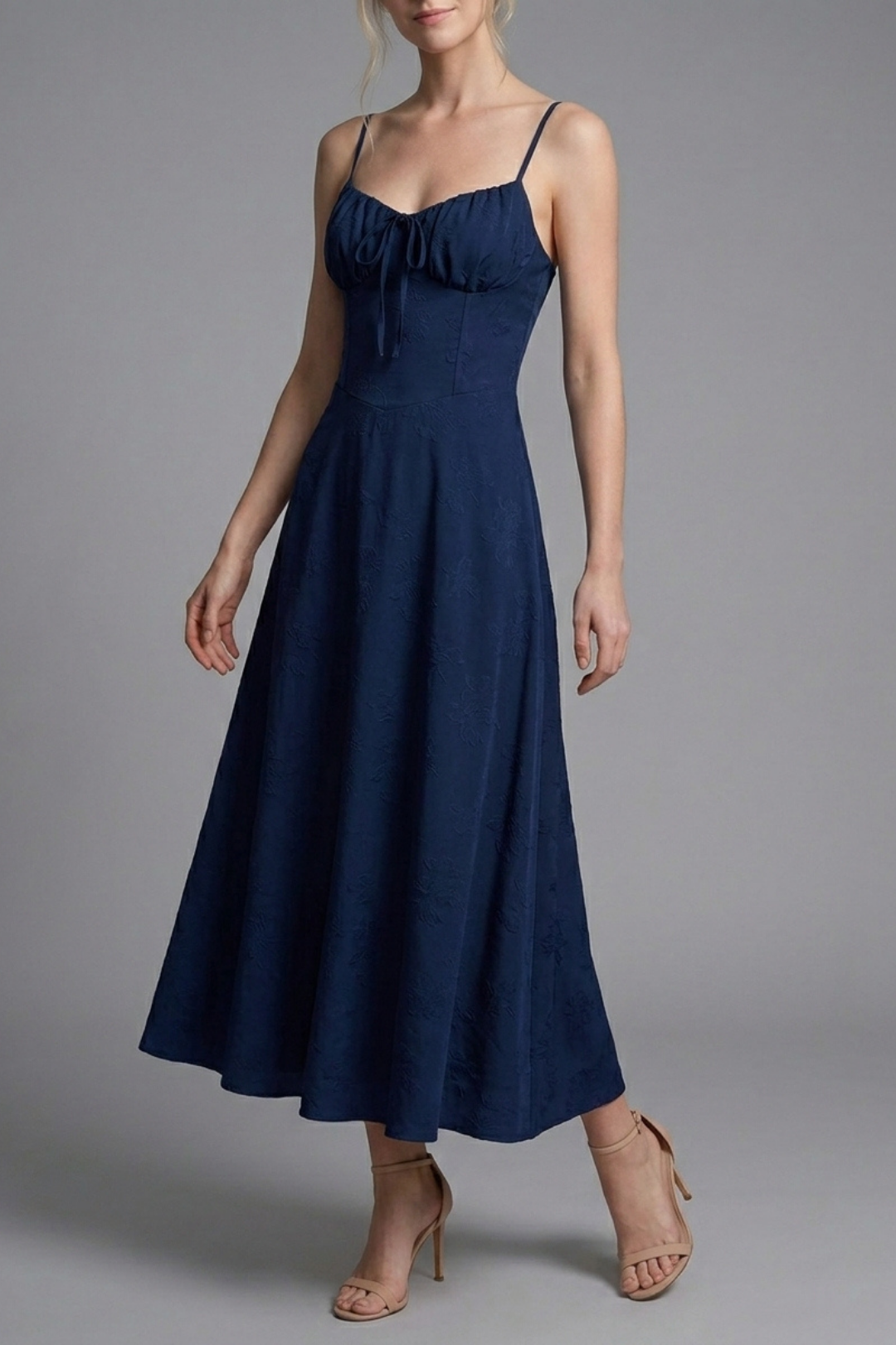 Celine Lace Up Backless A-Line Dress