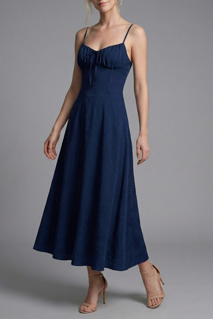 Celine Lace Up Backless A-Line Dress