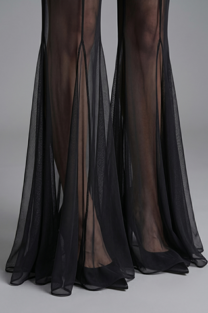 Luna Bell Bottom Wide Leg Trouser Set