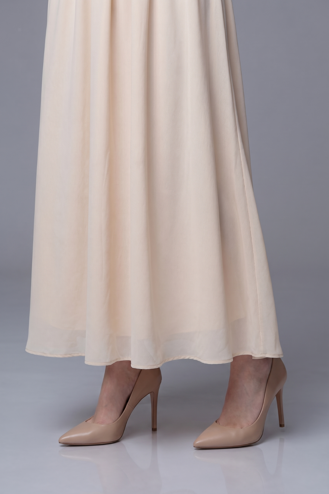 Emma Deep V Cinched Waist Maxi Dress