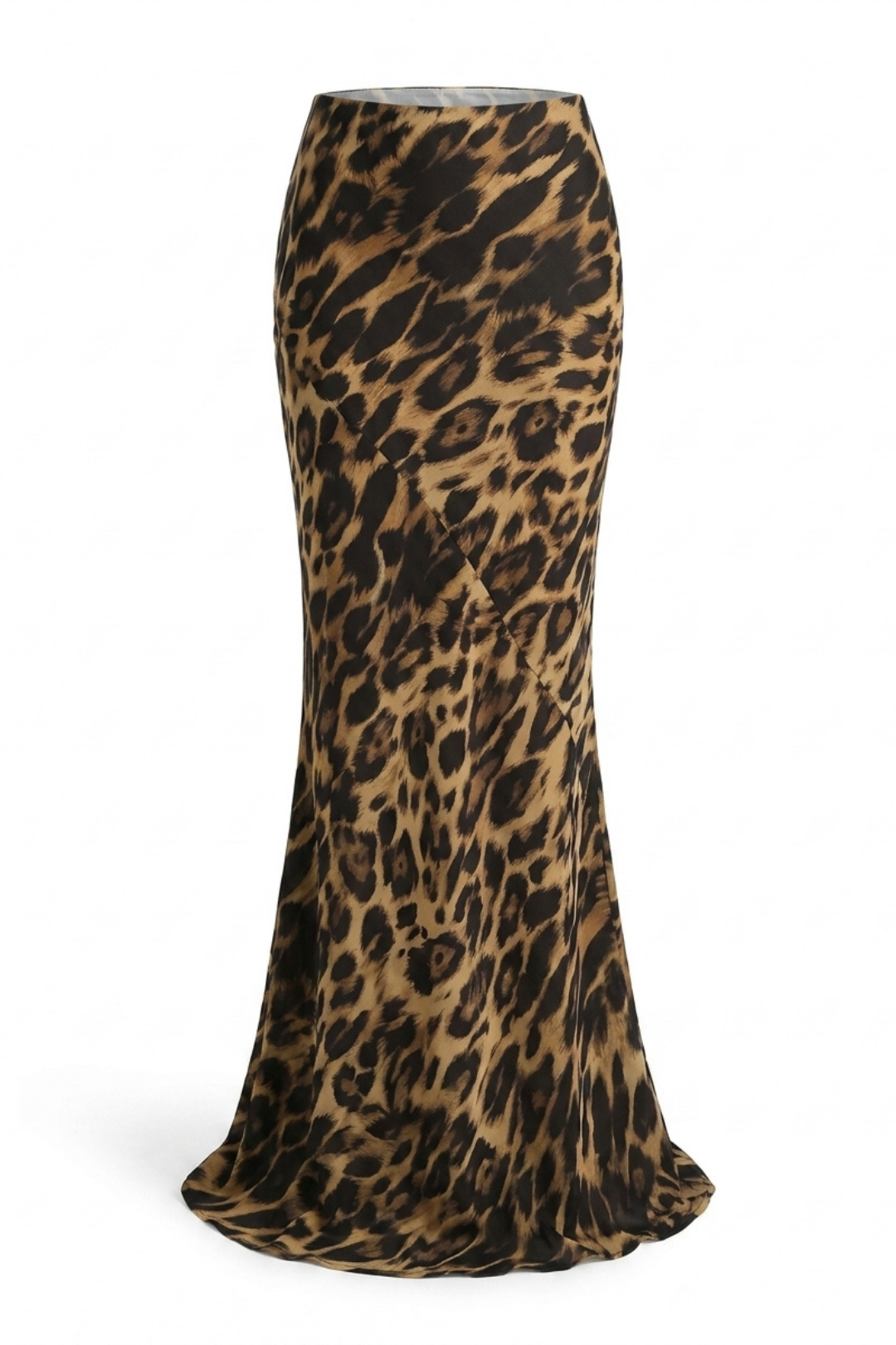 Mila Slim Leopard Print Maxi Skirt