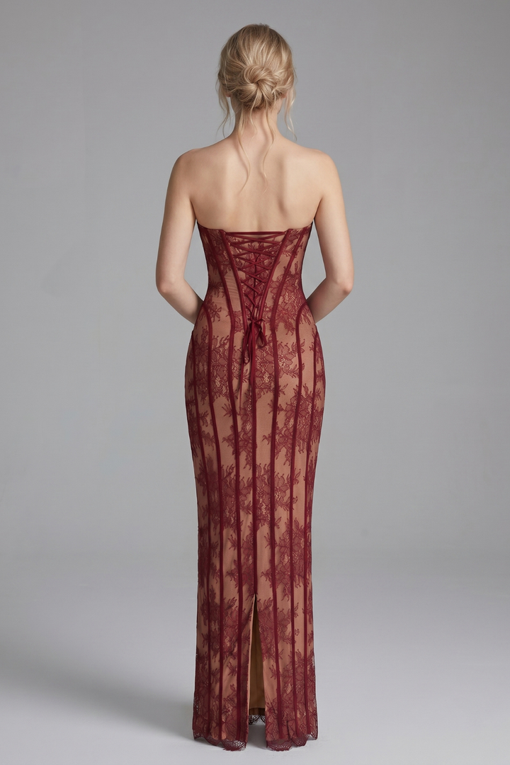 Ursula Floral Lace Off Shoulder Gown