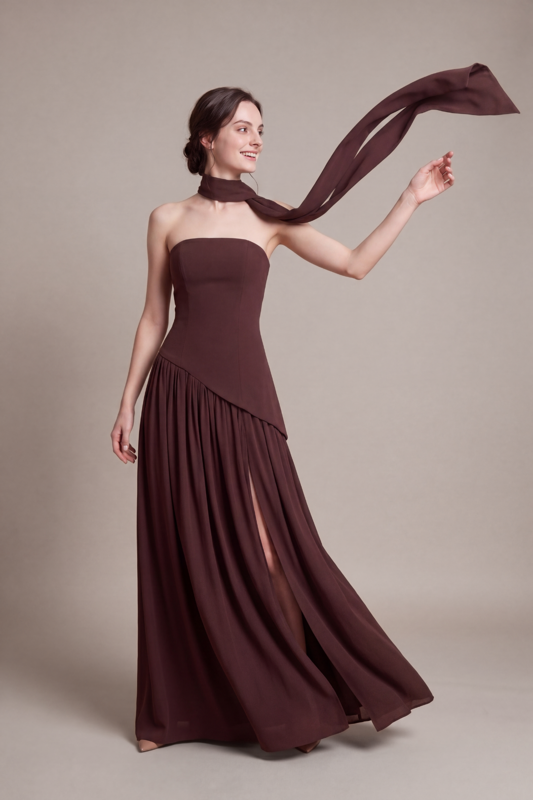 Soleil Scarf Maxi Dress
