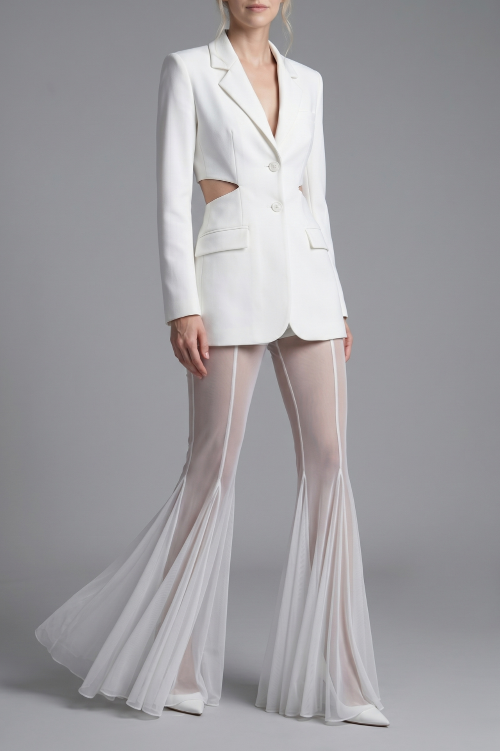 Luna Bell Bottom Wide Leg Trouser Set