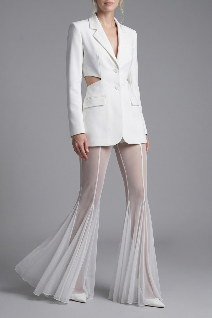 Luna Bell Bottom Wide Leg Trouser Set