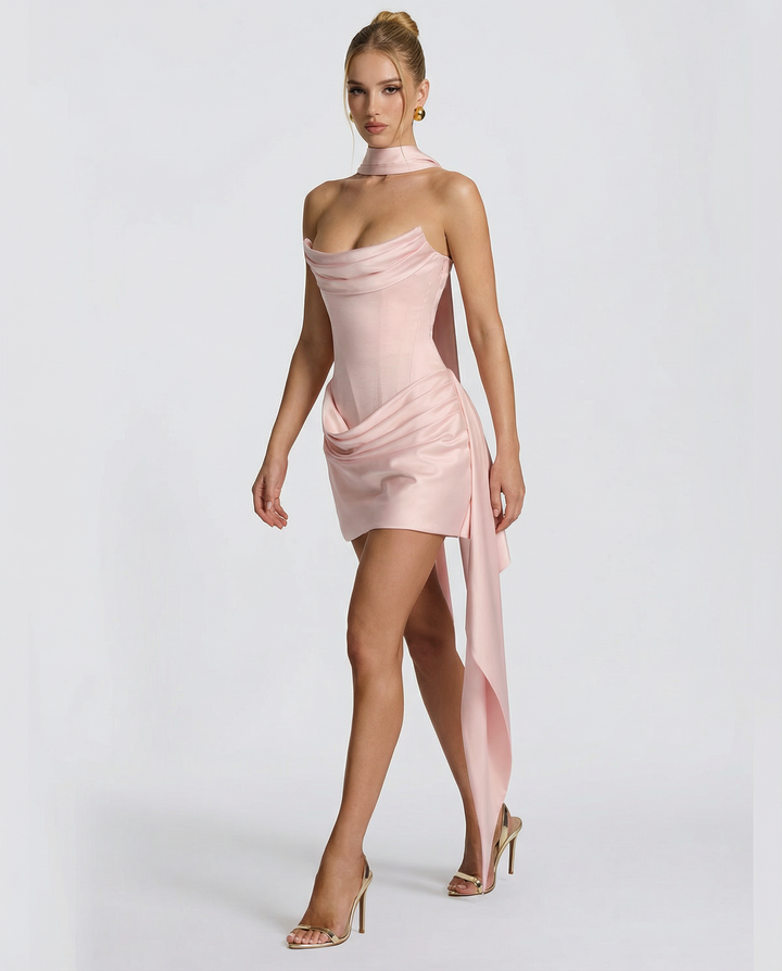Lux Structured Bodycon Mini Dress