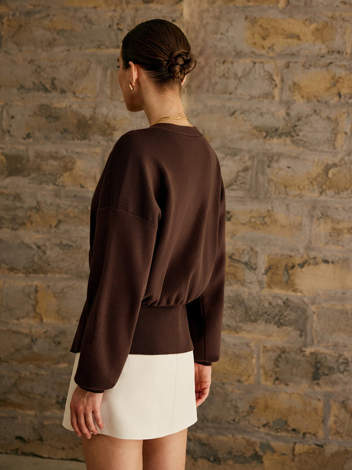 Margot Golden Button Knit Cardigan
