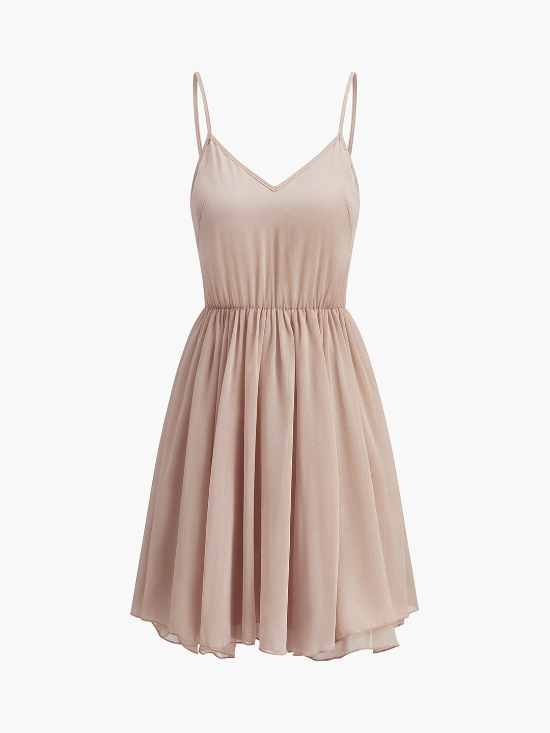Celeste Chiffon Ruffle Mini Dress with Cape