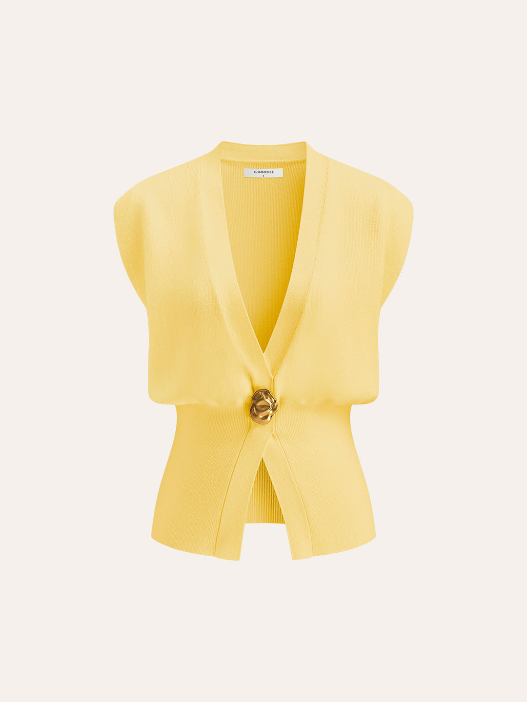 Vera V-Neck Buttoned Knit Vest