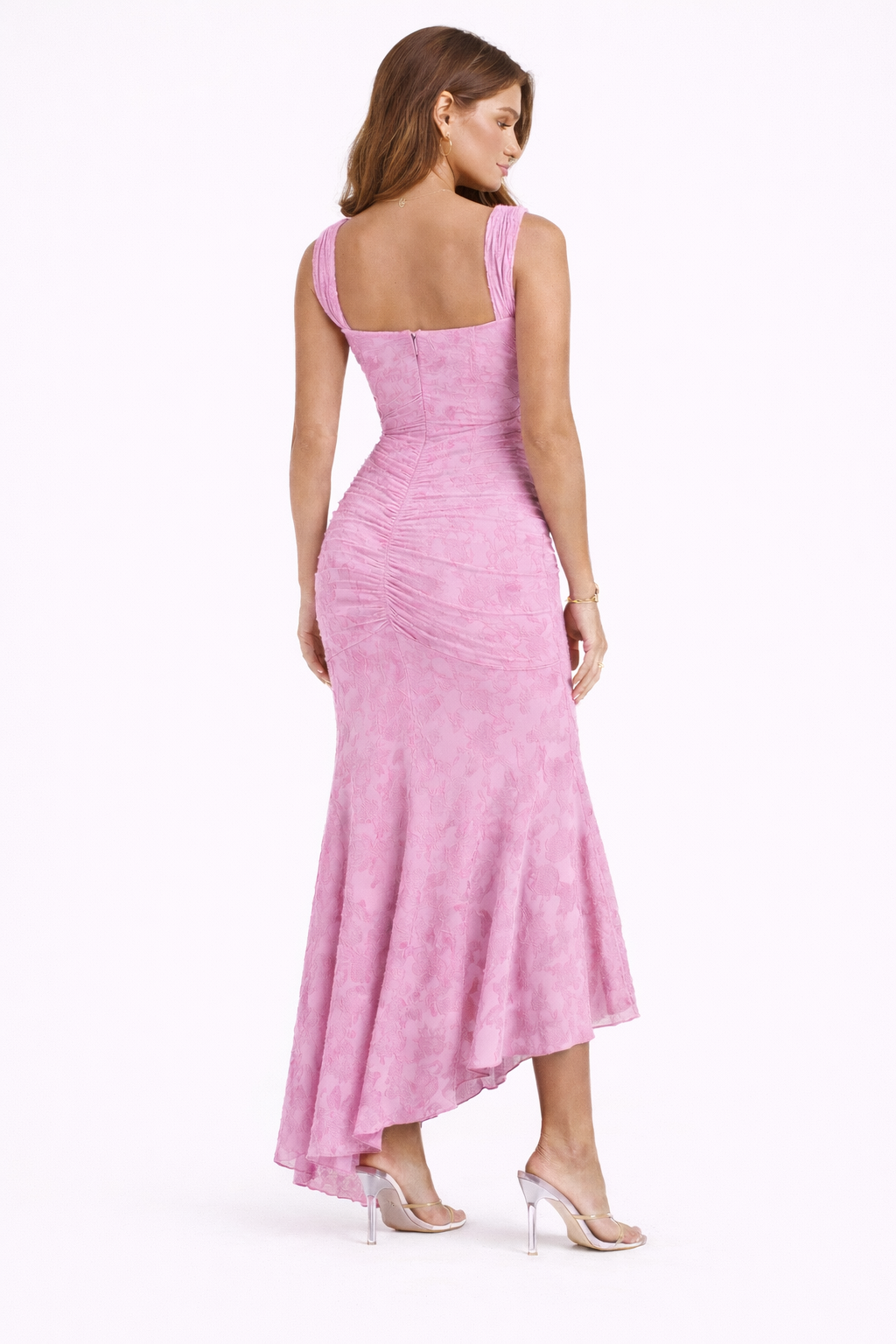Cleo V Neck Fitted Midi Dress