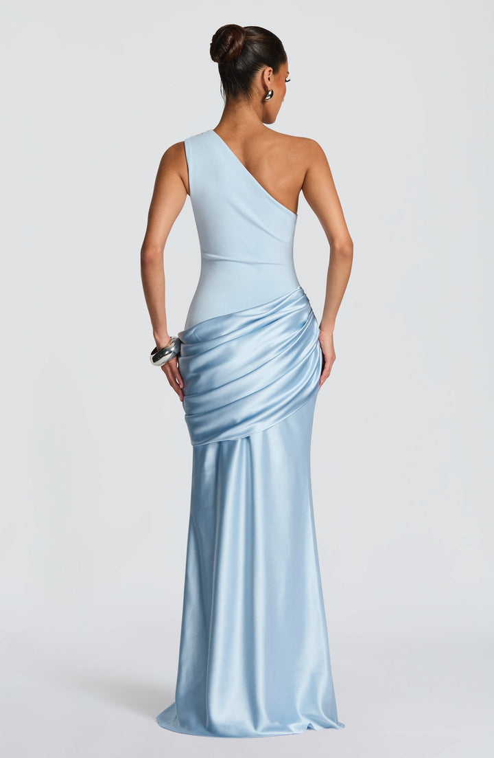 Janet One Shoulder Flowing Maxi Dress