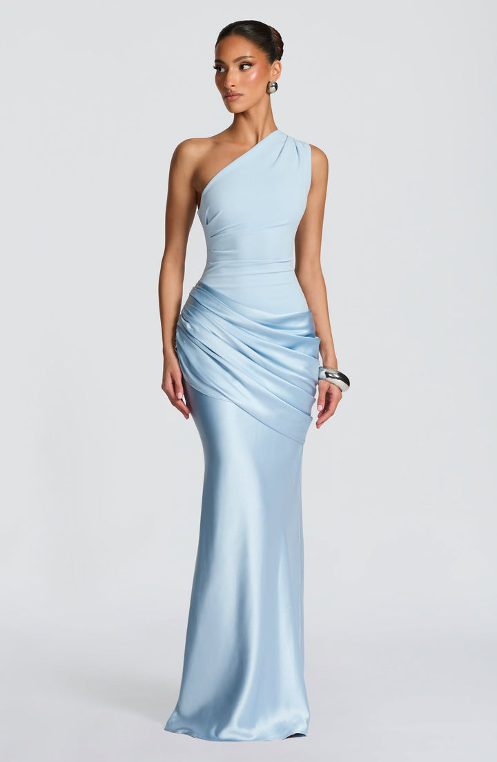 Janet One Shoulder Flowing Maxi Dress