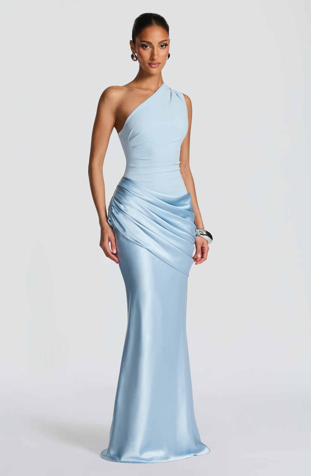 Janet One Shoulder Flowing Maxi Dress