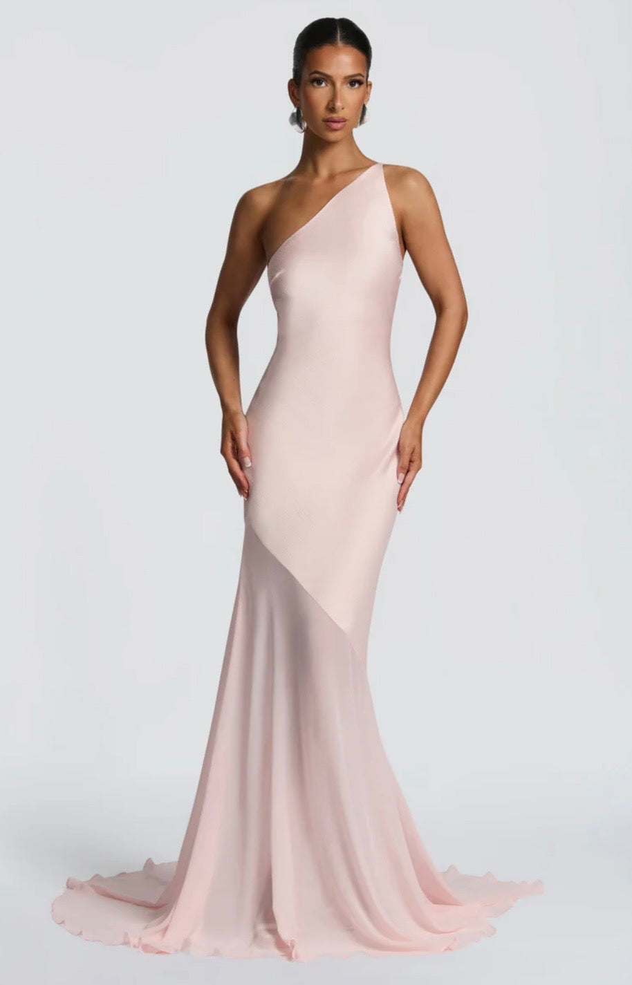 Feline Sleek Fitted Maxi Dress