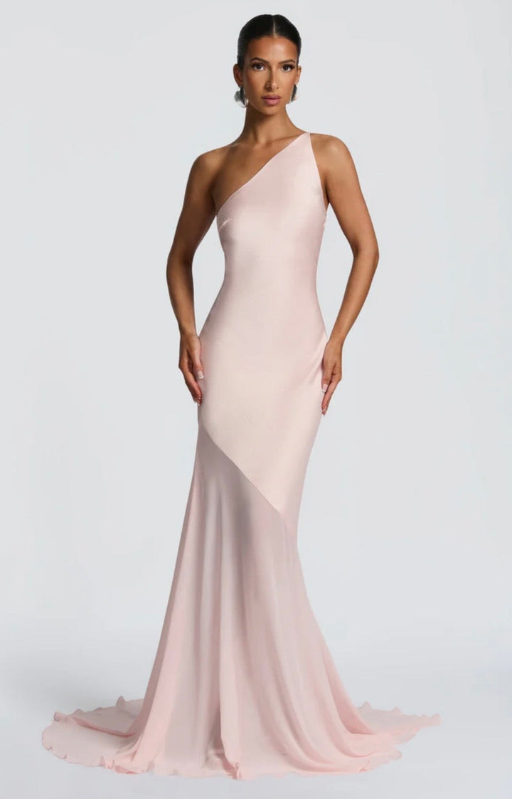 Feline Sleek Fitted Maxi Dress