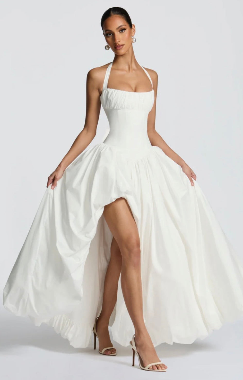 Rosalee Feminine Gathered Maxi Dress