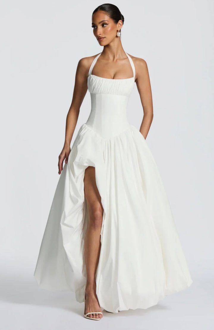 Rosalee Feminine Gathered Maxi Dress