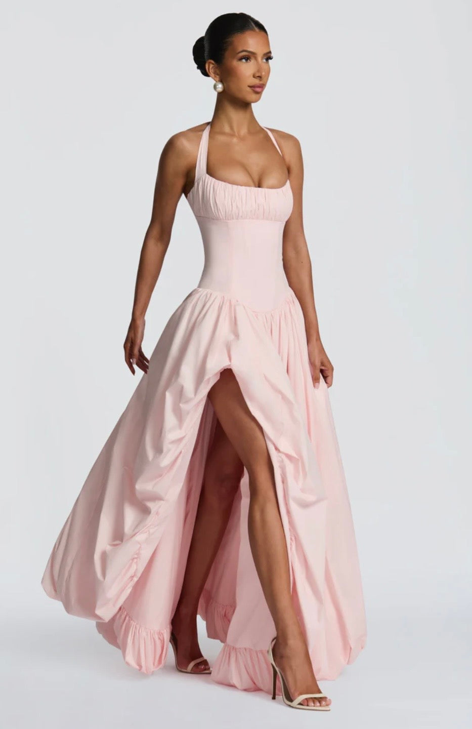 Rosalee Feminine Gathered Maxi Dress