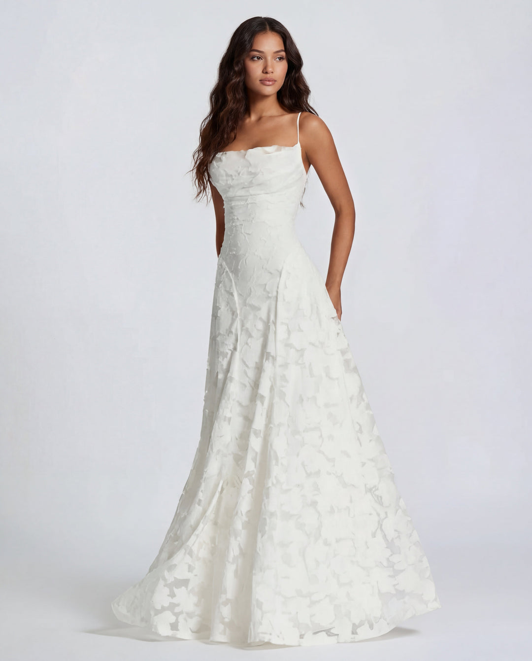Sofia Floral Lace Maxi Gown