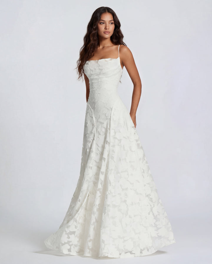 Sofia Floral Lace Maxi Gown