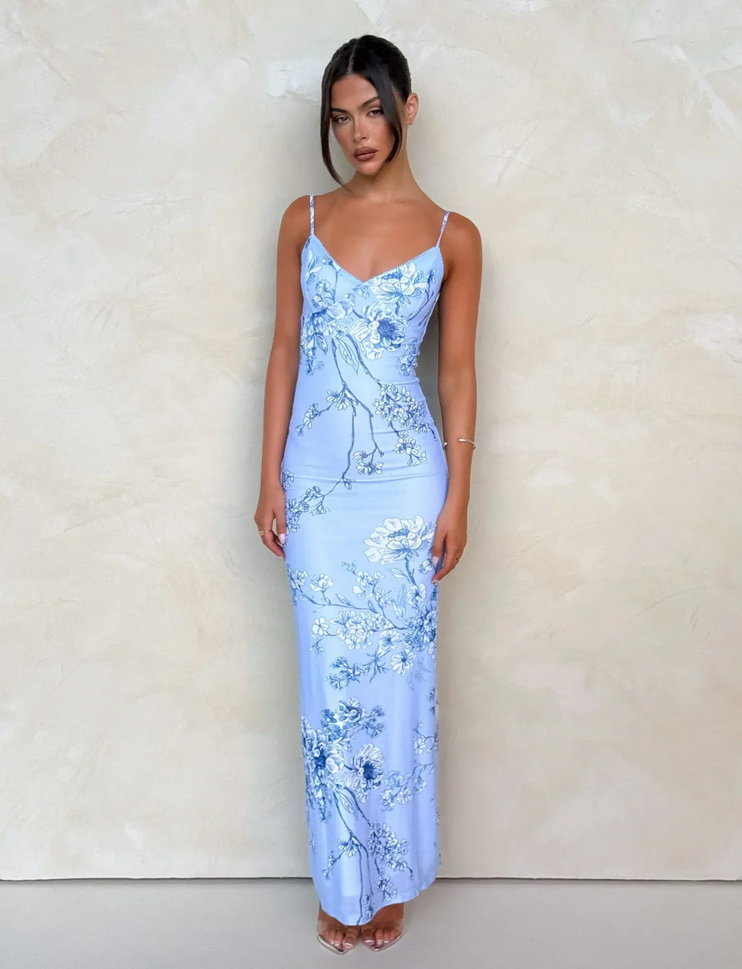 Julie Draped Occasion Maxi Dress