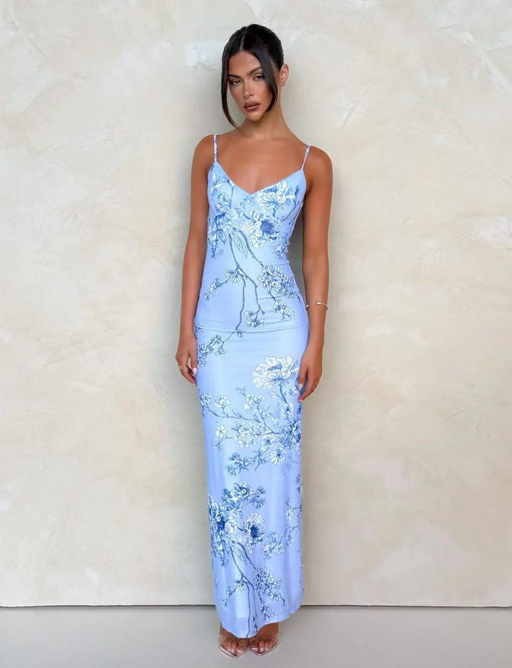 Julie Draped Occasion Maxi Dress