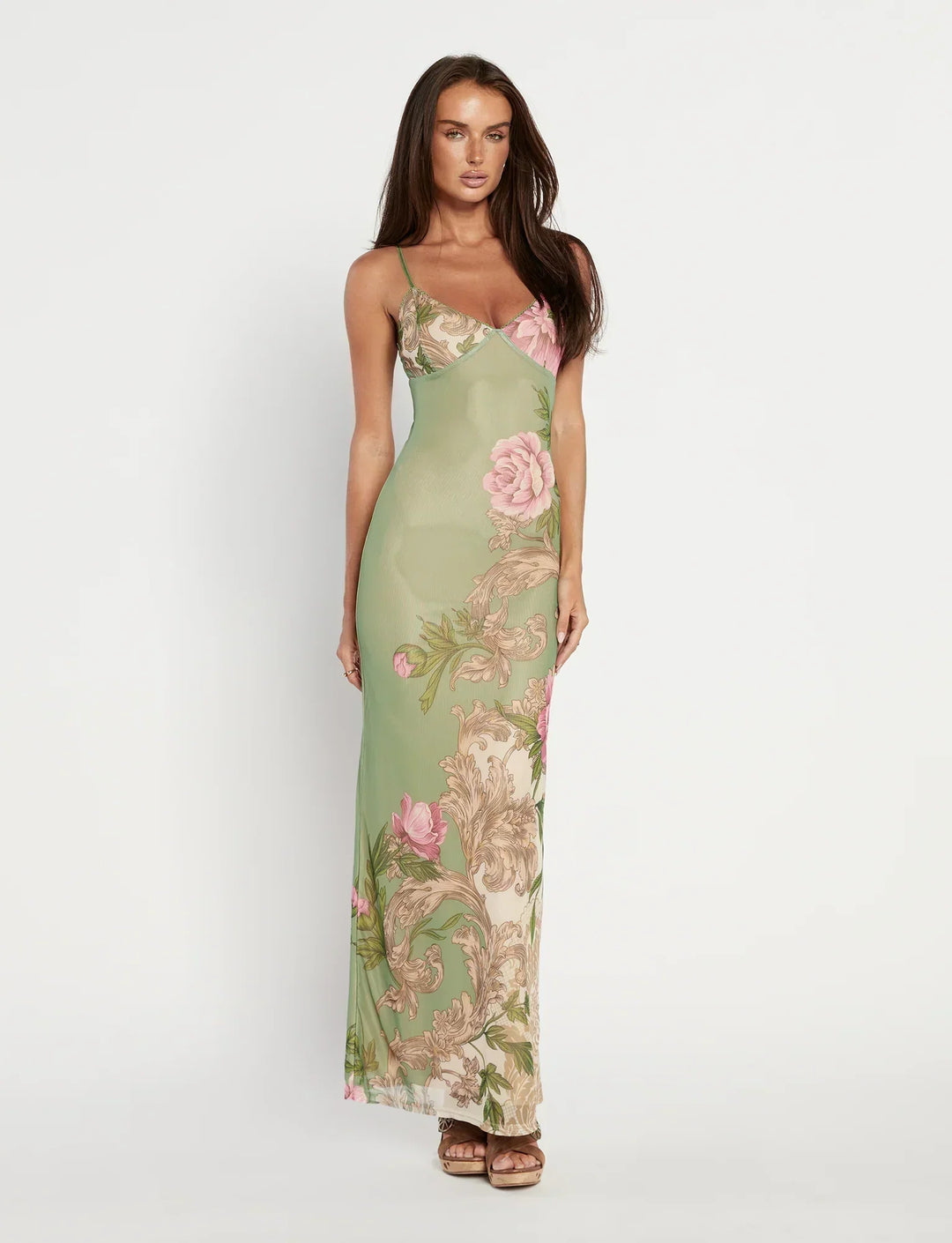 Julie Draped Occasion Maxi Dress
