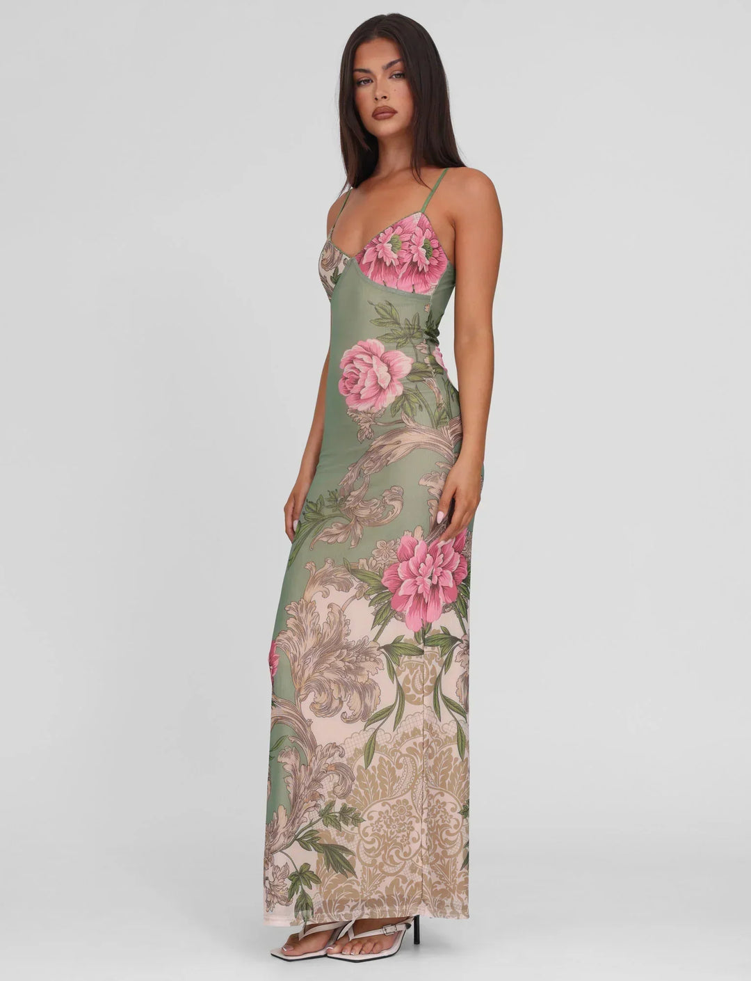 Julie Draped Occasion Maxi Dress