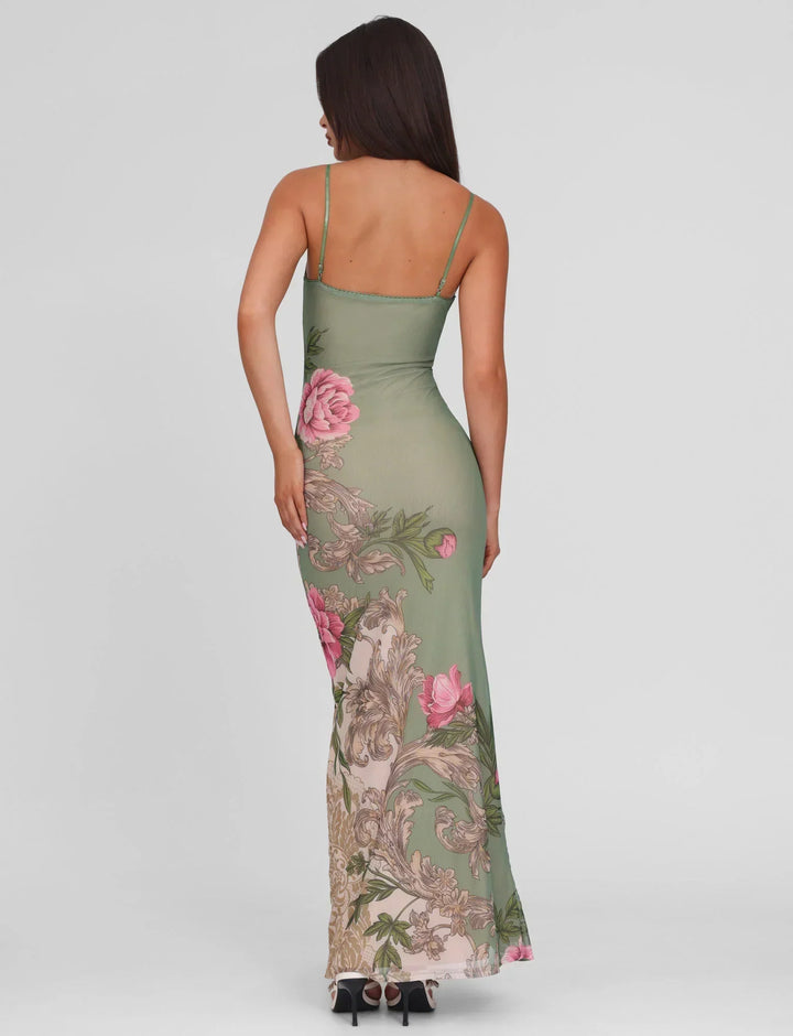 Julie Draped Occasion Maxi Dress