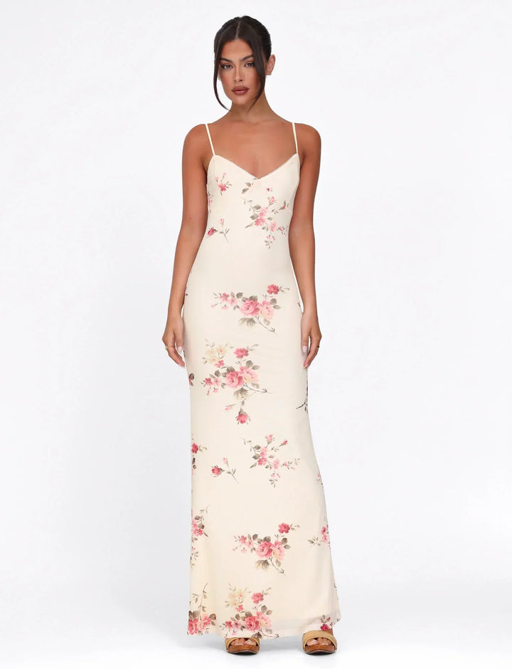 Julie Draped Occasion Maxi Dress