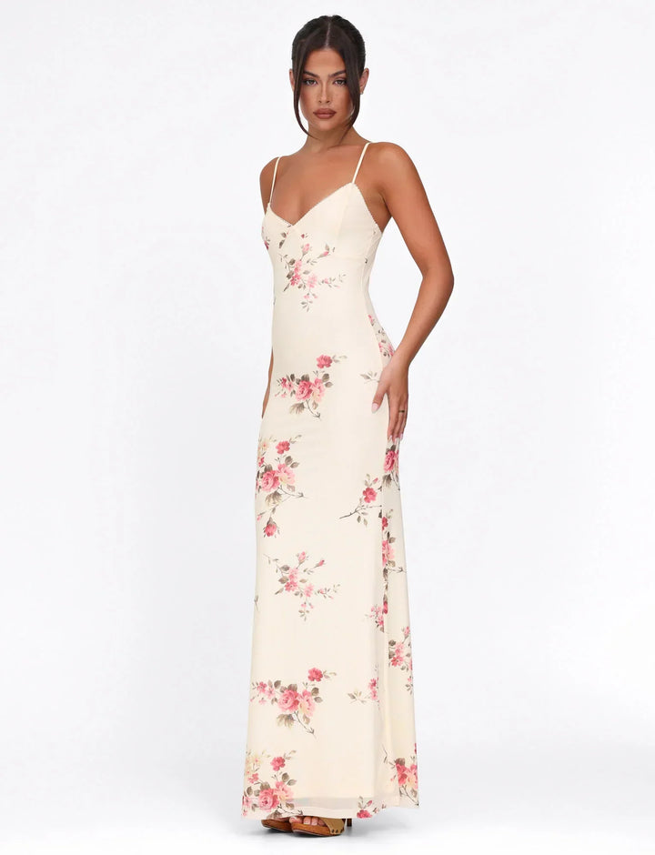 Julie Draped Occasion Maxi Dress