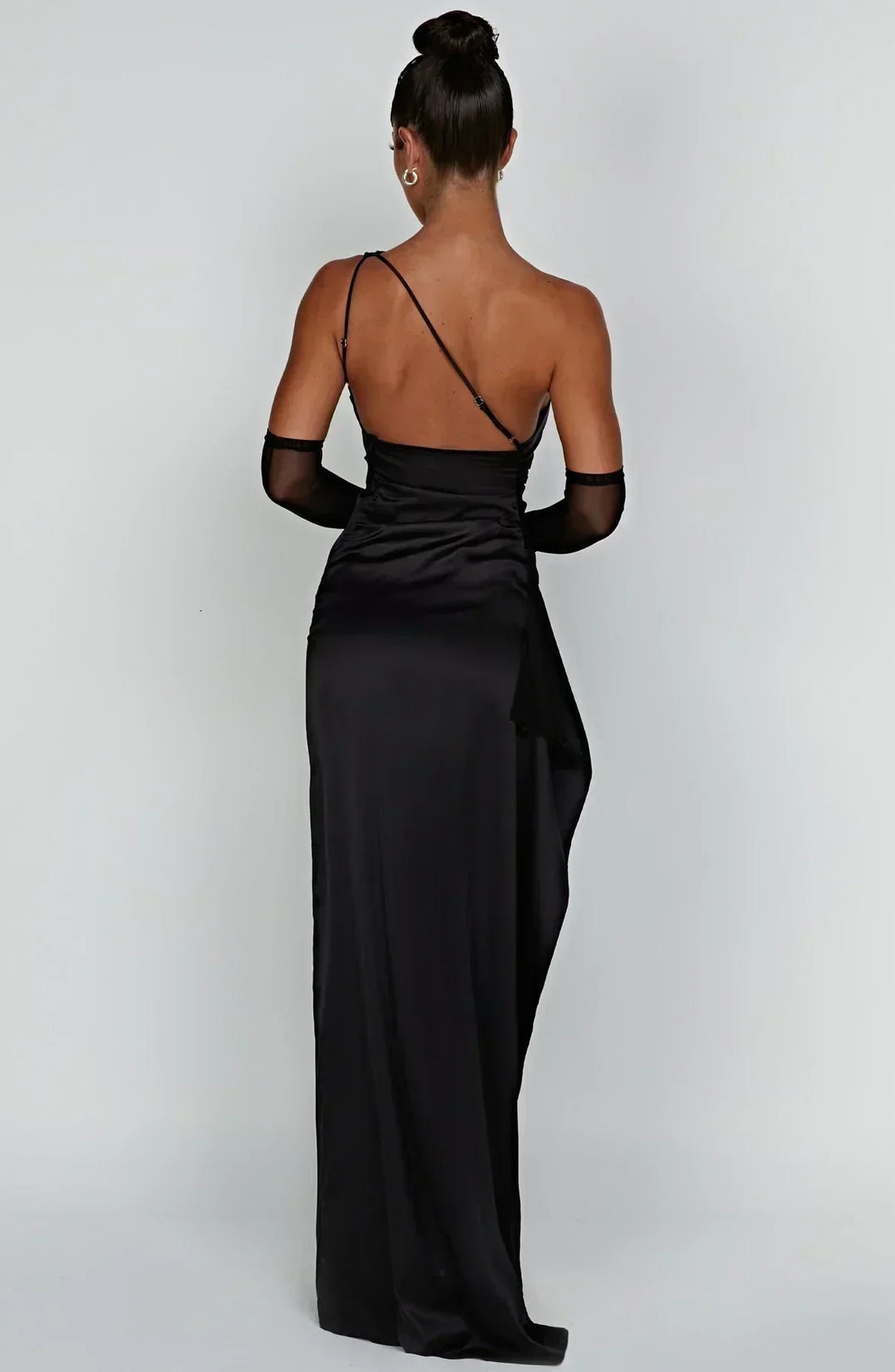 Grace Lustrous Woven Maxi Gown