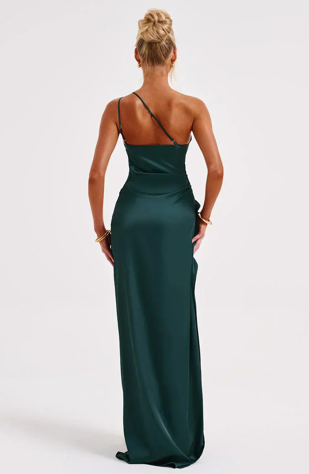 Grace Lustrous Woven Maxi Gown