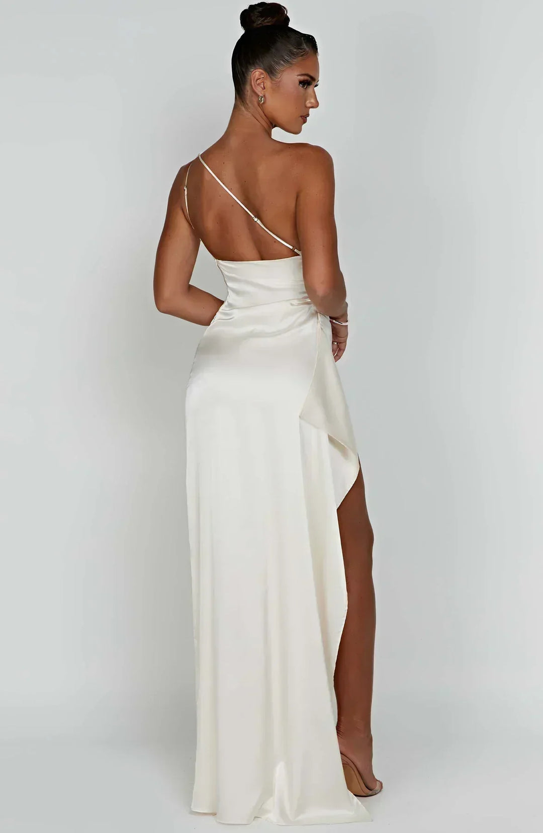 Grace Lustrous Woven Maxi Gown
